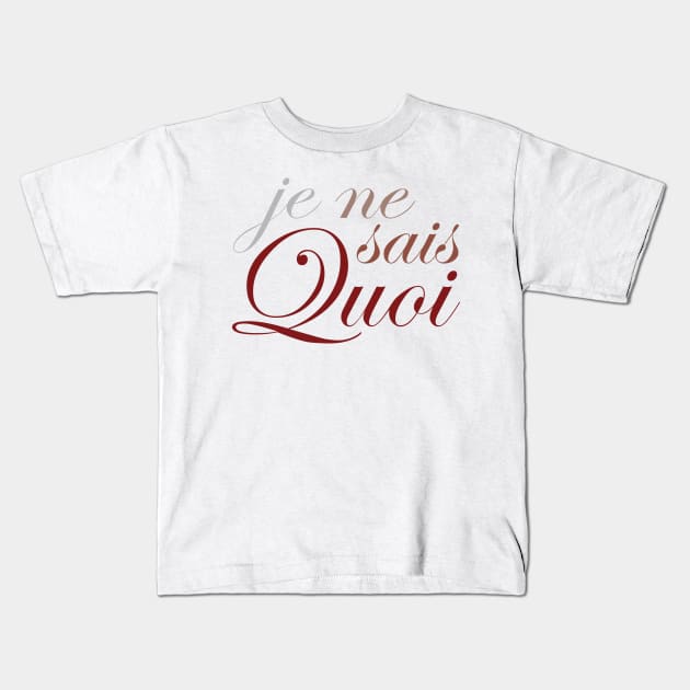 Je Ne Sais Quoi for Lights Kids T-Shirt by Ekliptik